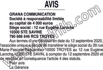 Contenu publication