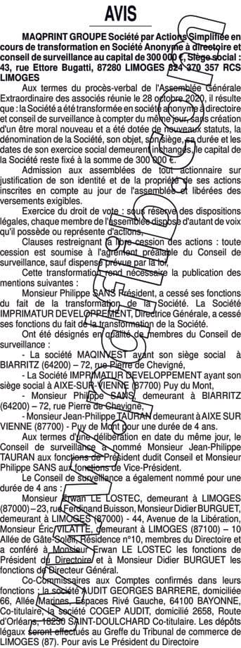 Contenu publication