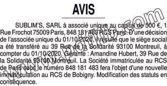 Contenu publication
