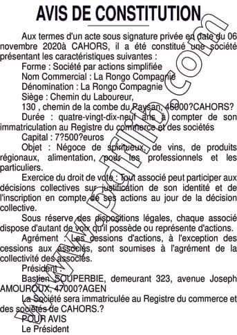 Contenu publication