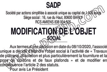 Contenu publication