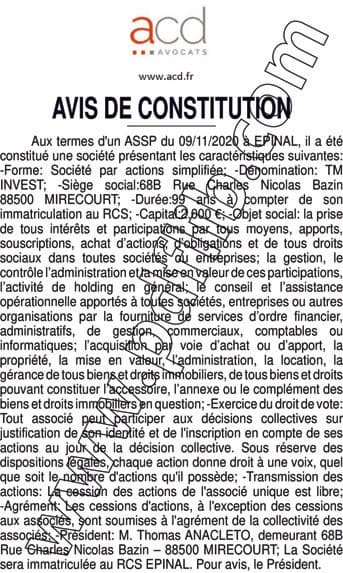 Contenu publication