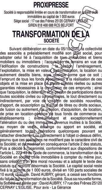Contenu publication