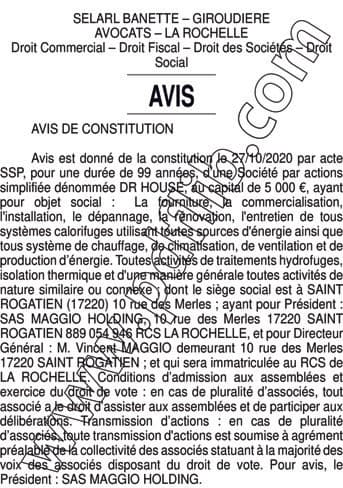 Contenu publication