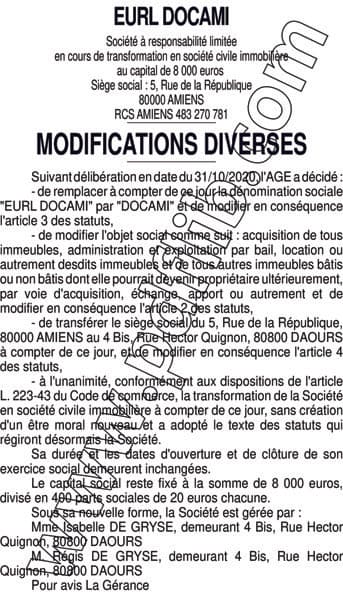 Contenu publication