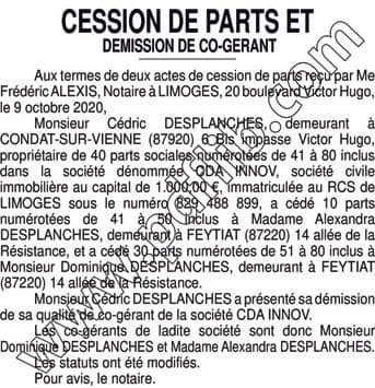 Contenu publication