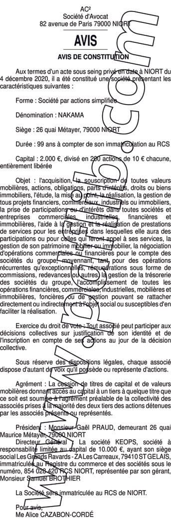 Contenu publication