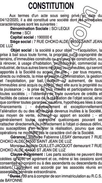 Contenu publication