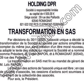 Contenu publication