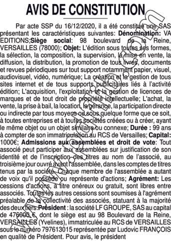 Contenu publication