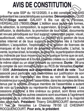 Contenu publication