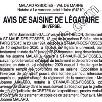 Contenu publication