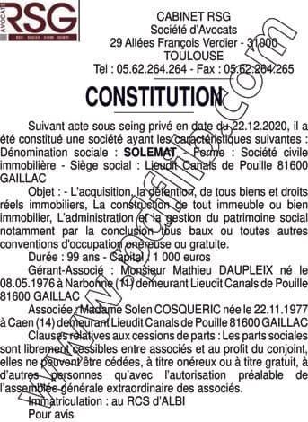 Contenu publication