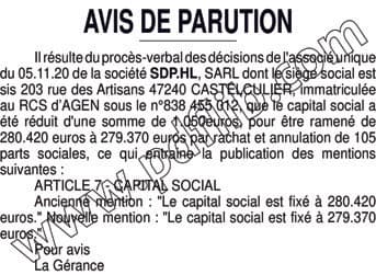 Contenu publication