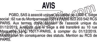 Contenu publication