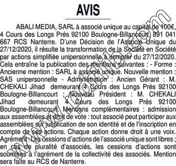 Contenu publication