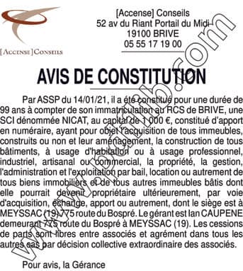 Contenu publication