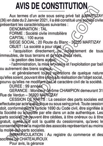 Contenu publication