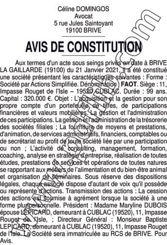 Contenu publication
