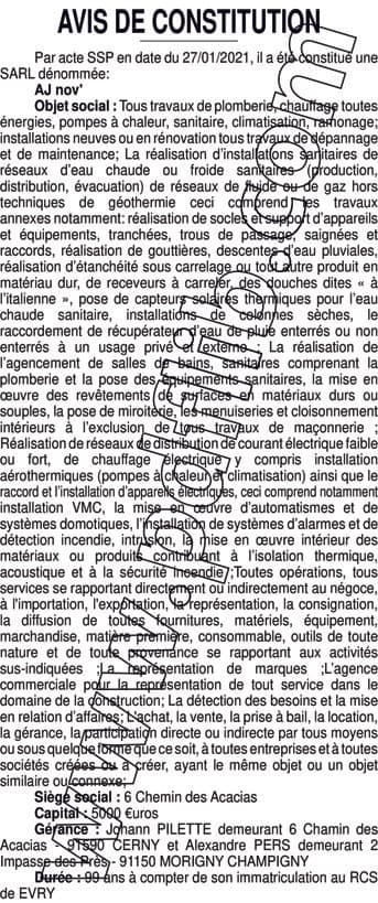 Contenu publication