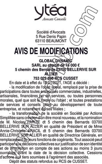 Contenu publication