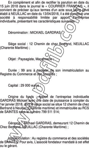 Contenu publication