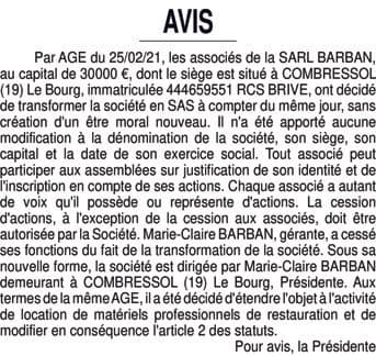Contenu publication