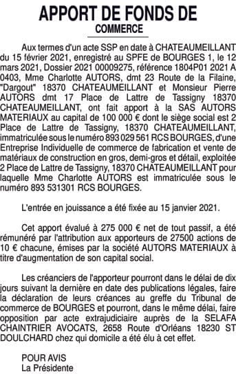 Contenu publication