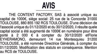 Contenu publication