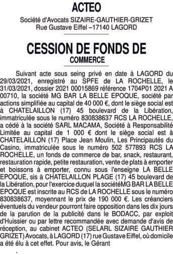 Contenu publication