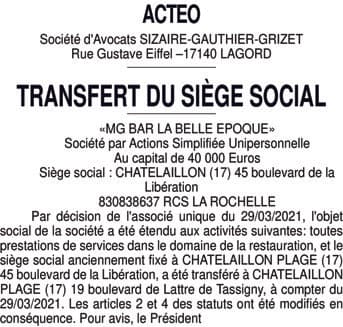 Contenu publication