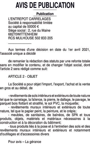 Contenu publication