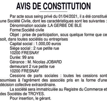 Contenu publication