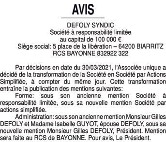Contenu publication