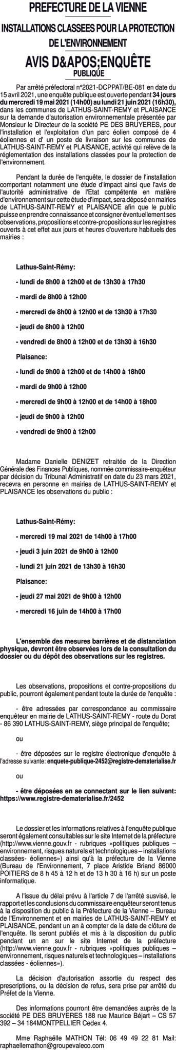 Contenu publication