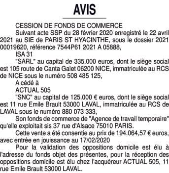 Contenu publication