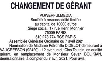 Contenu publication