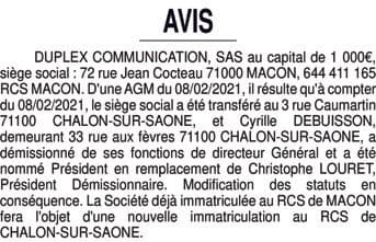 Contenu publication