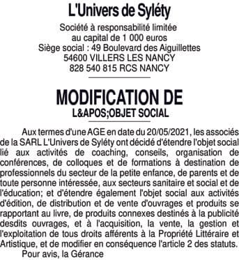 Contenu publication