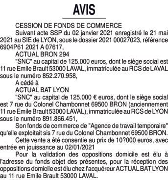 Contenu publication