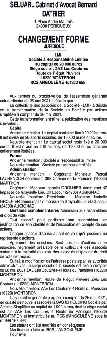 Contenu publication