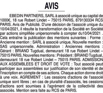 Contenu publication