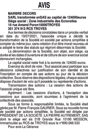 Contenu publication