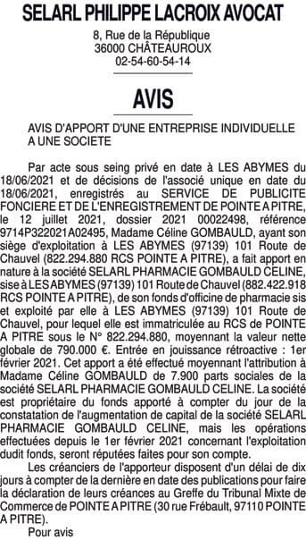 Contenu publication