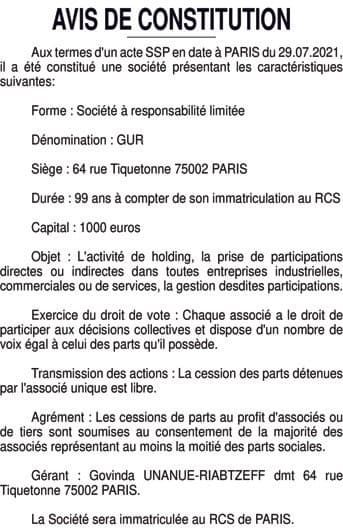 Contenu publication