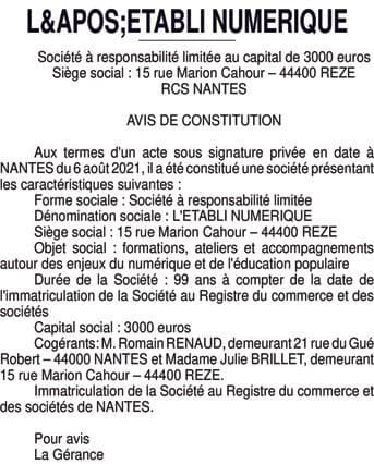 Contenu publication