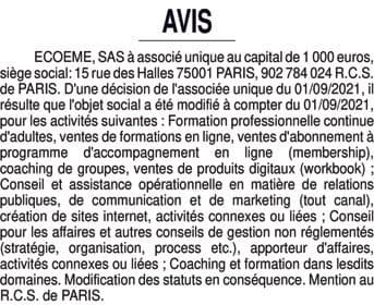 Contenu publication