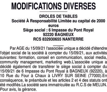 Contenu publication