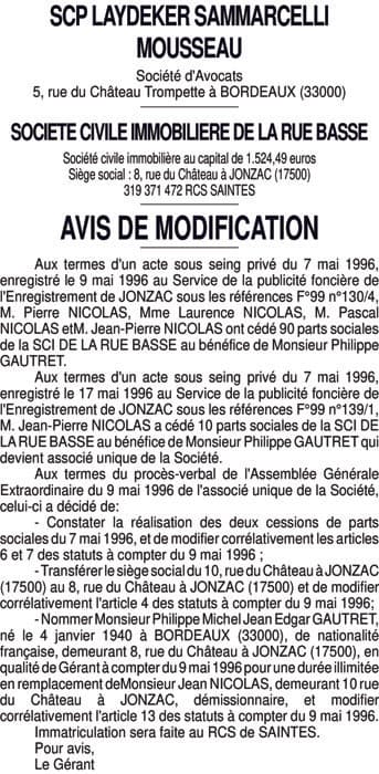 Contenu publication