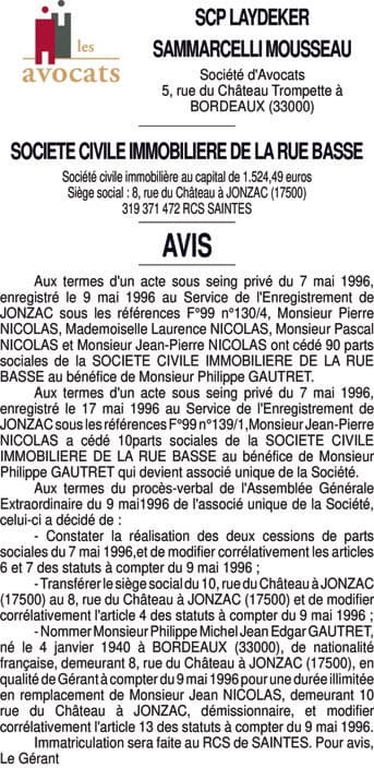 Contenu publication